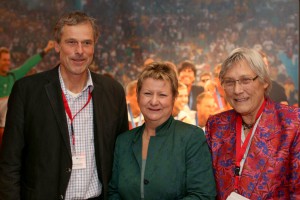 Ministerin Löhrmann mit Herrn Fahlenbock und Frau Windhövel